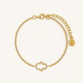 Golden Aura Hamsa Protection Gold Bracelet 1
