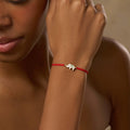 Spiritual Strength - Red String Elephant Charm Bracelet 2
