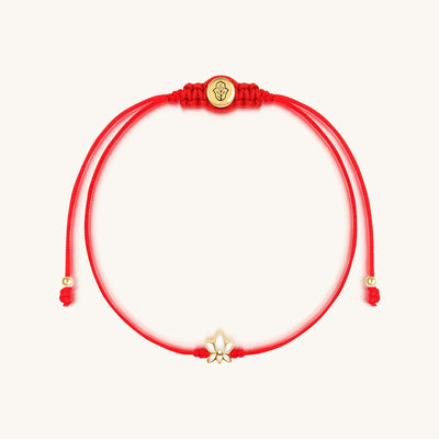 Innocent Guardian Lotus Red String Bracelet