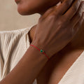 Lucky in Love - Malachite Red String Bracelet 2