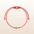 Uplifted Perspective 14K Gold Hamsa Hand Red String Bracelet 3