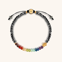 Grounded in Balance Gold OM Hematite Chakra Bracelet
