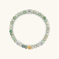 Limitless Potential Jade Stone Lotus Charm Bracelet 1