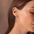 Truth Seeker - Evil Eye Lapis Hoop Earrings 2