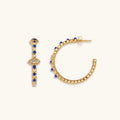 Truth Seeker - Evil Eye Lapis Hoop Earrings 3