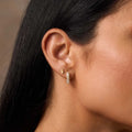 Ethereal Existence Gold Star Hoop Earrings 2