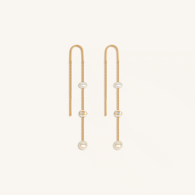Eternal Hope Pearl Thread Earrings