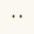 Humble Bliss Hamsa Malachite Earrings 1