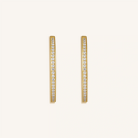 Celestial Radiance Gold Hoop Earrings
