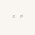 Spiritual Abundance Mother of Pearl Silver Heart Earrings 1