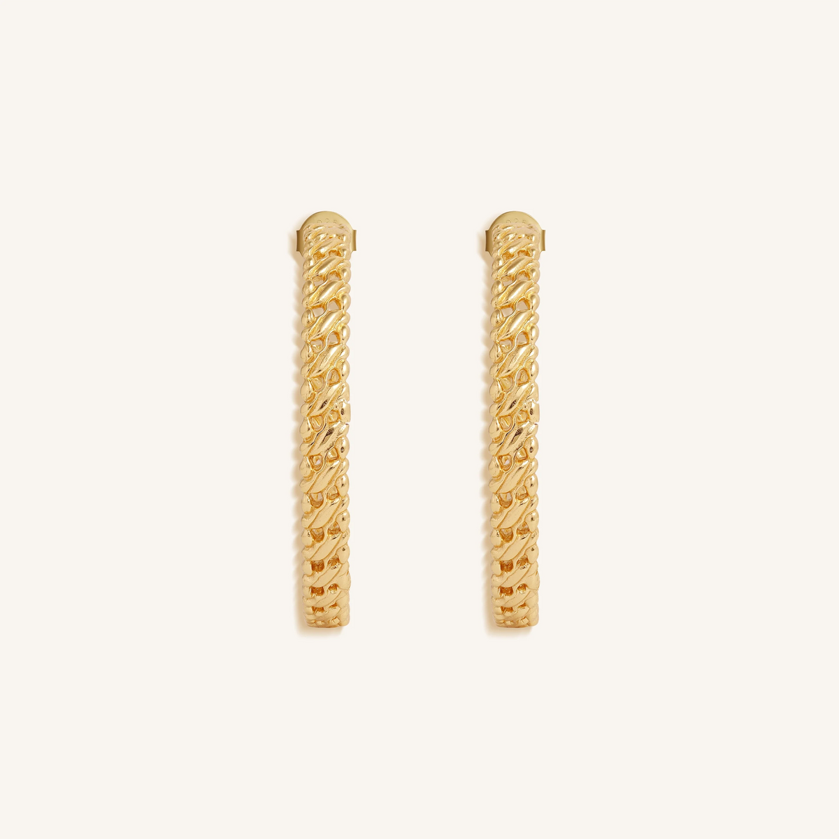 Eternal Radiance Gold Hoop Earrings