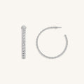 Eternal Flow Silver Hoop Earrings 3