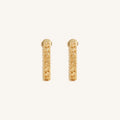 Infinite Golden Flow Hoop Earrings 1