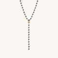 Whisper of Truth - Evil Eye Lapis Lazuli Rosary Necklace - Image 4