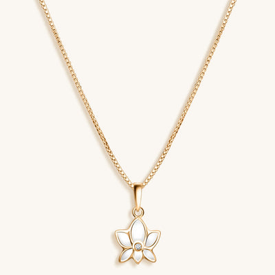 Emerging Beauty Lotus Pendant Necklace, by Karma and Luck