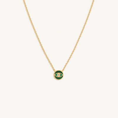 Soul’s Renewal Malachite Evil Eye Necklace