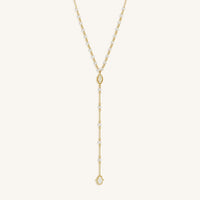 Fresh Ambition Moonstone Evil Eye & Hamsa Gold Necklace