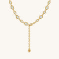 Lunar Alignment Moonstone Hamsa & Evil Eye Gold Necklace 3