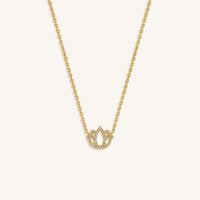 Ethereal Blossom Lotus Pendant Harmony Necklace