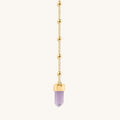 Divine Guidance Amethyst Gold Evil Eye Necklace 4