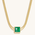 Devote & Achieve Emerald Evil Eye May Birthstone Necklace 1