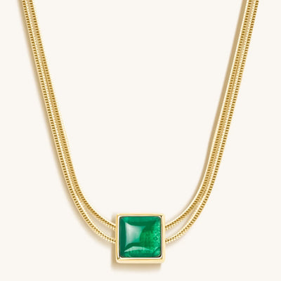 Devote & Achieve Emerald Evil Eye May Birthstone Necklace, by Karma and Luck