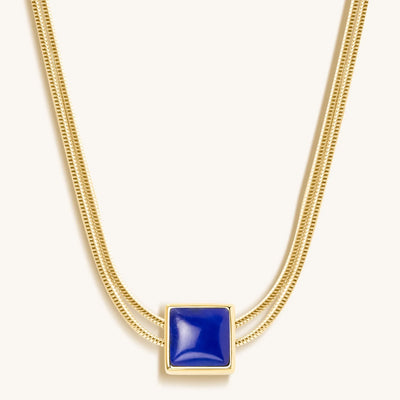 Manifest & Believe Lapis Lazuli Evil Eye September Birthstone Necklace, by Karma and Luck
