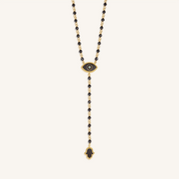 Celestial Ward Aquamarine & Hematite Necklace