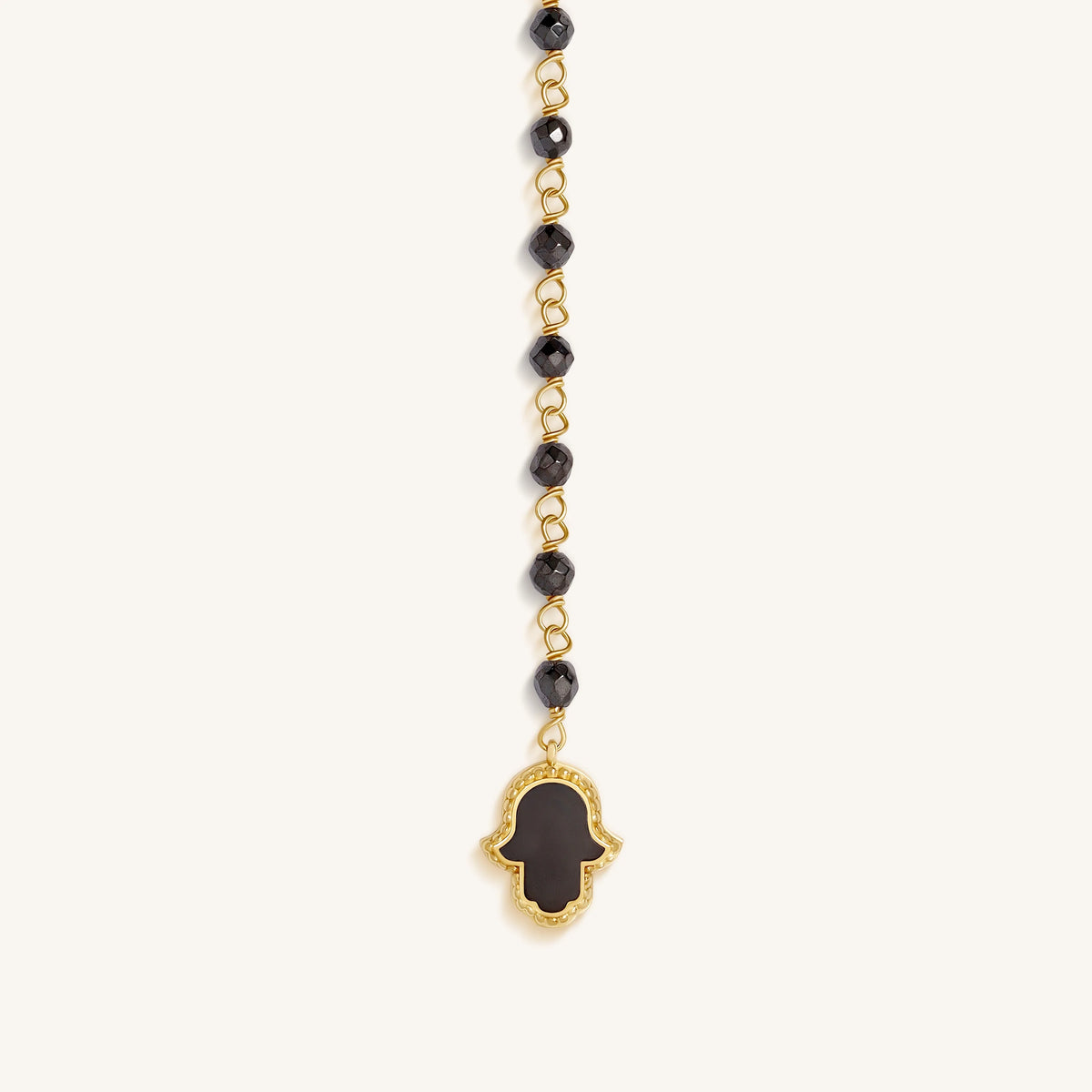 Celestial Ward Aquamarine & Hematite Necklace