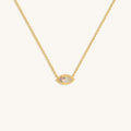 Glowing Energy Evil Eye Mother of Pearl Necklace - Image 1