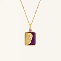 Sacred Calm Buddha Multi-Gemstone Necklace
