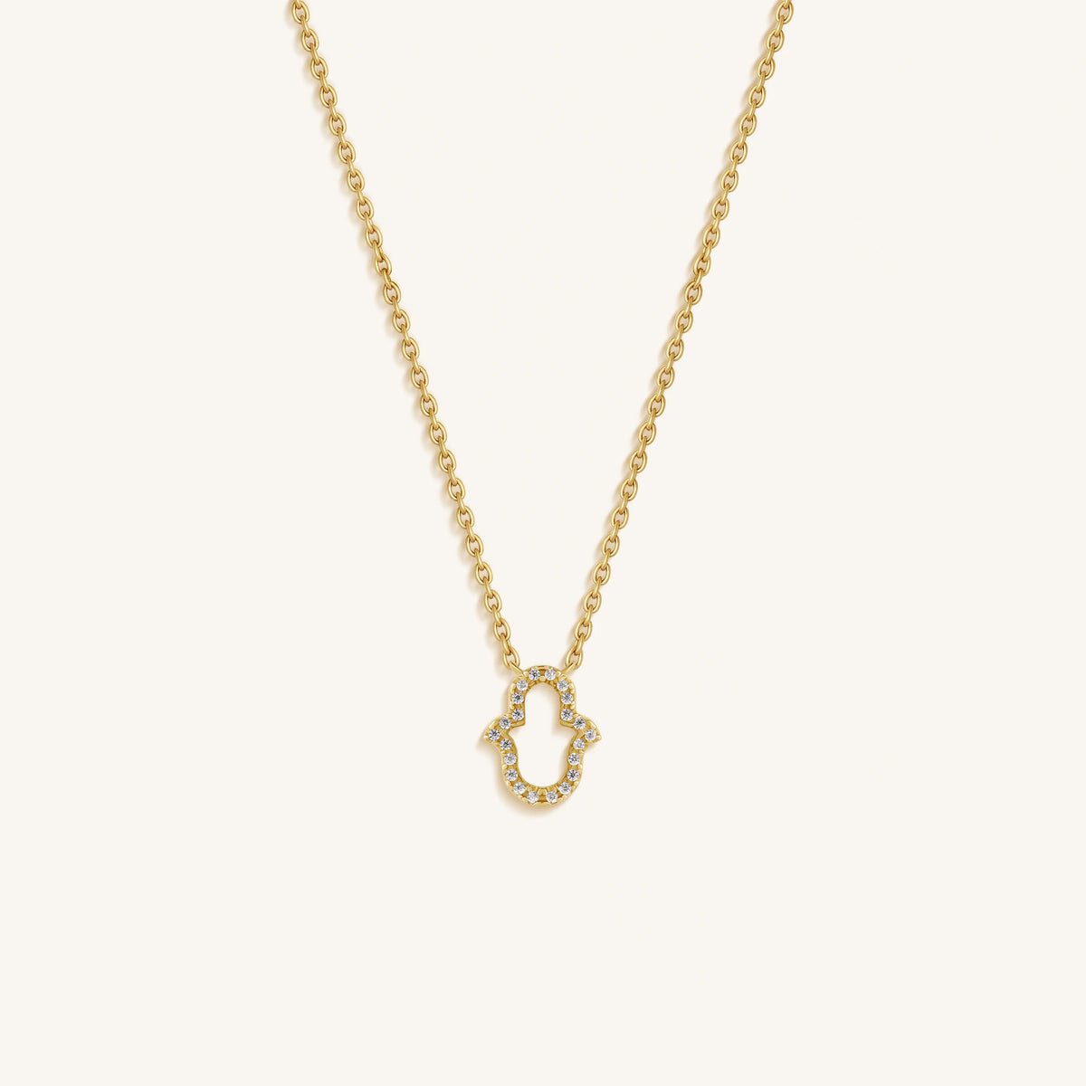 Serene Focus Hamsa Protection Necklace