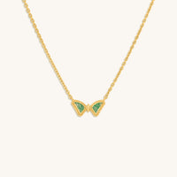 Fresh Beginnings Amazonite Butterfly Gold Necklace