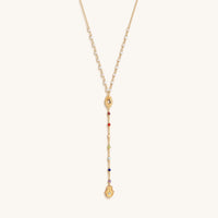 Supreme Awakening Moonstone Chakra Rosary Necklace