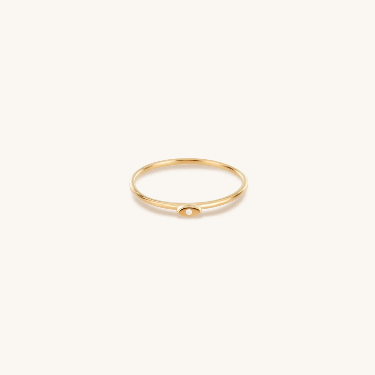Infinite Courage Diamond Evil Eye 14K Gold Ring