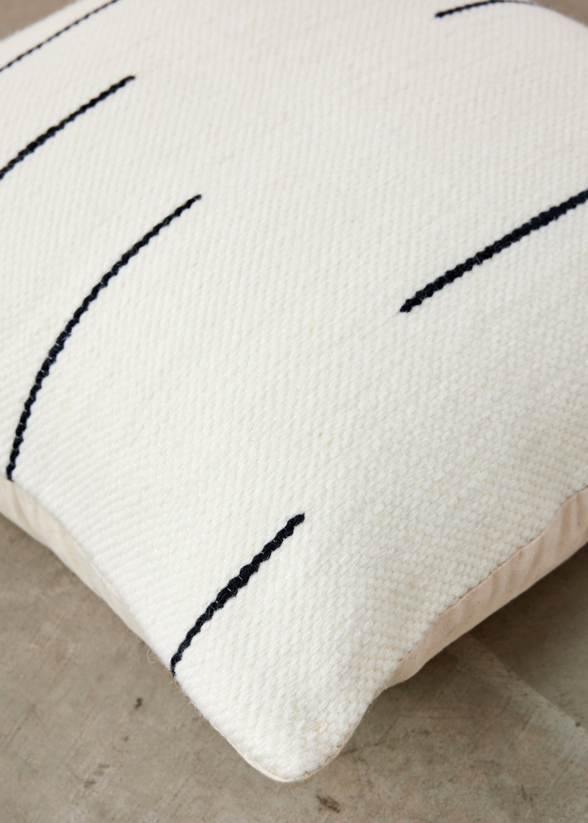 Zanzibar Hand-Loomed Wool Throw Pillow