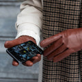 Zoey (cognac) – Sheepskin leather gloves with warm wool/cashmere lining & touchscreen function 2