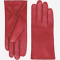 Zoey (red) – Sheepskin leather gloves with warm wool/cashmere lining & touchscreen function 1