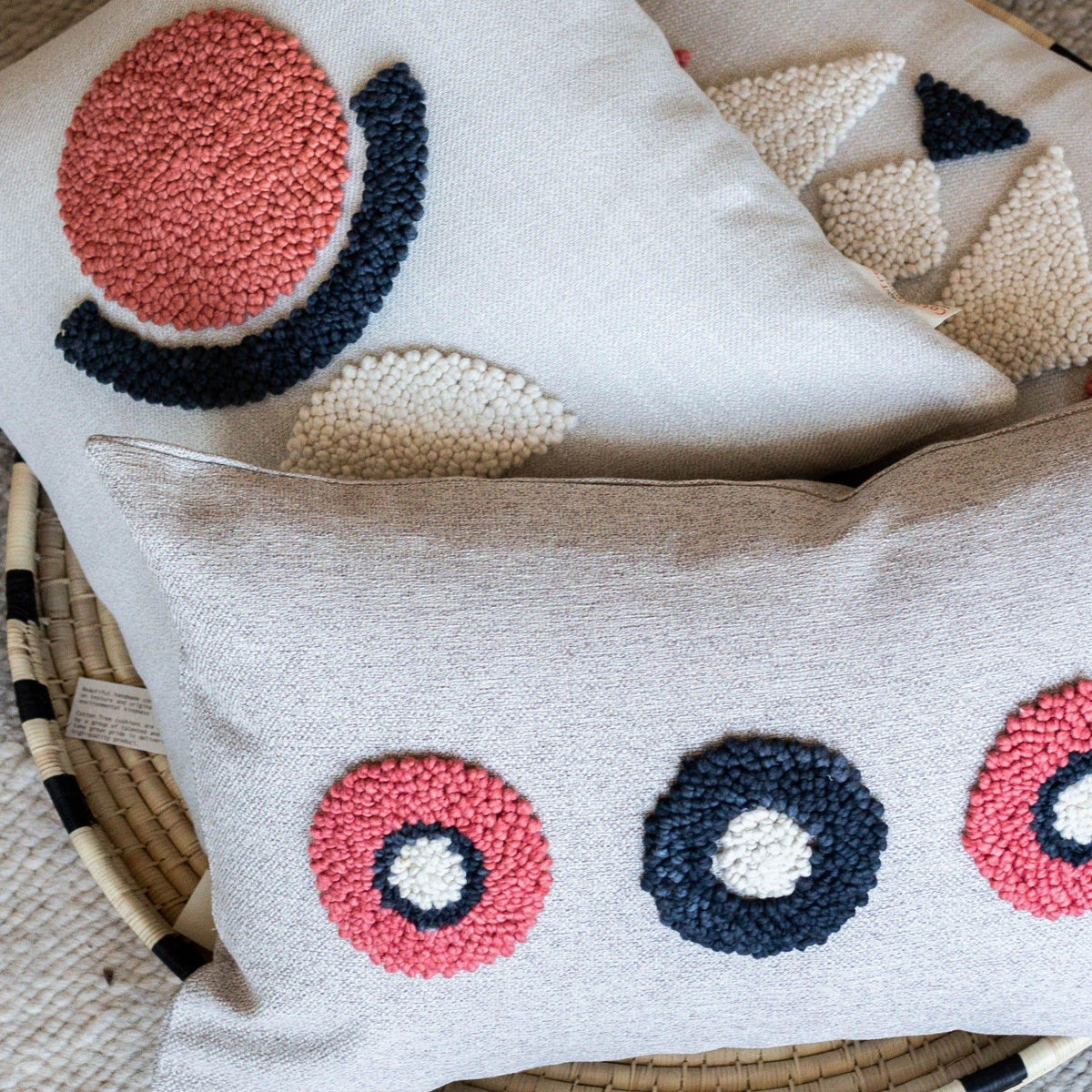 AfriScandi Circles Throw Pillow