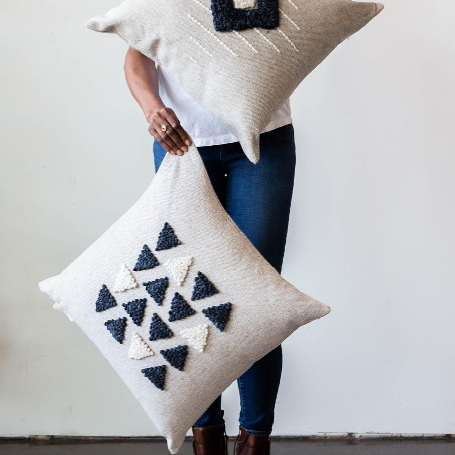 AfriScandi Harvest Wool + Cotton Throw Pillow