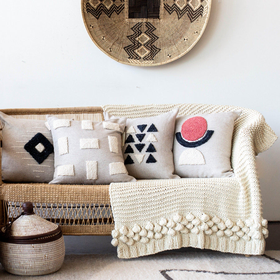 AfriScandi Sunrise Throw Pillow