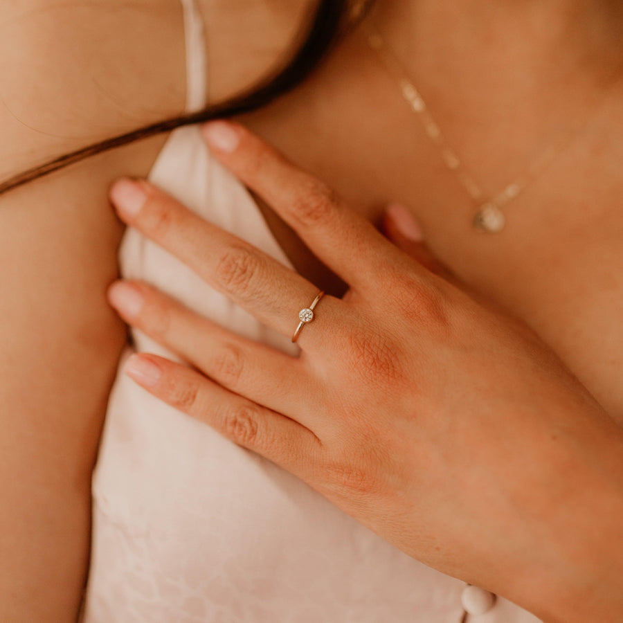 April Birthstone Ring ∙ Cubic Zirconia