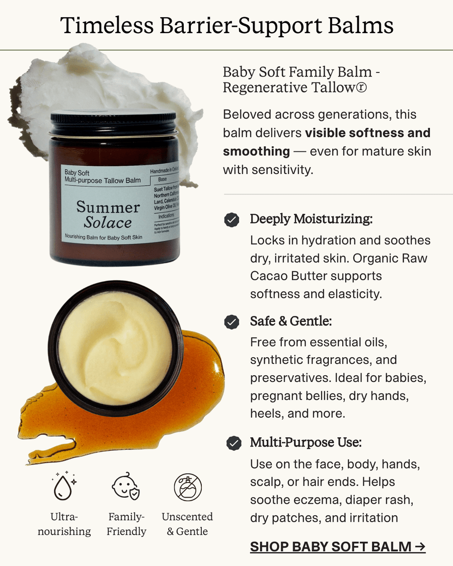 Baby Soft Family Balm – Gentle & Nourishing | Unscented, Leaf Lard, Cacao