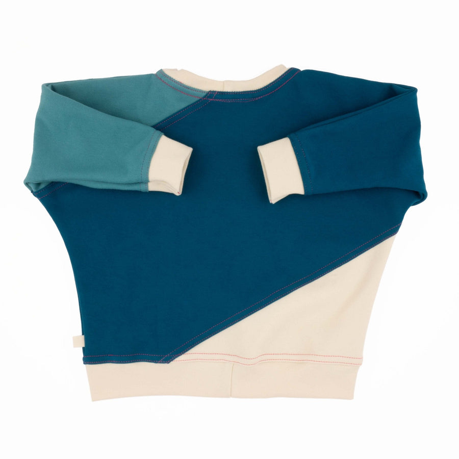 Big Kid Diagonal Colorblock Sweatshirt