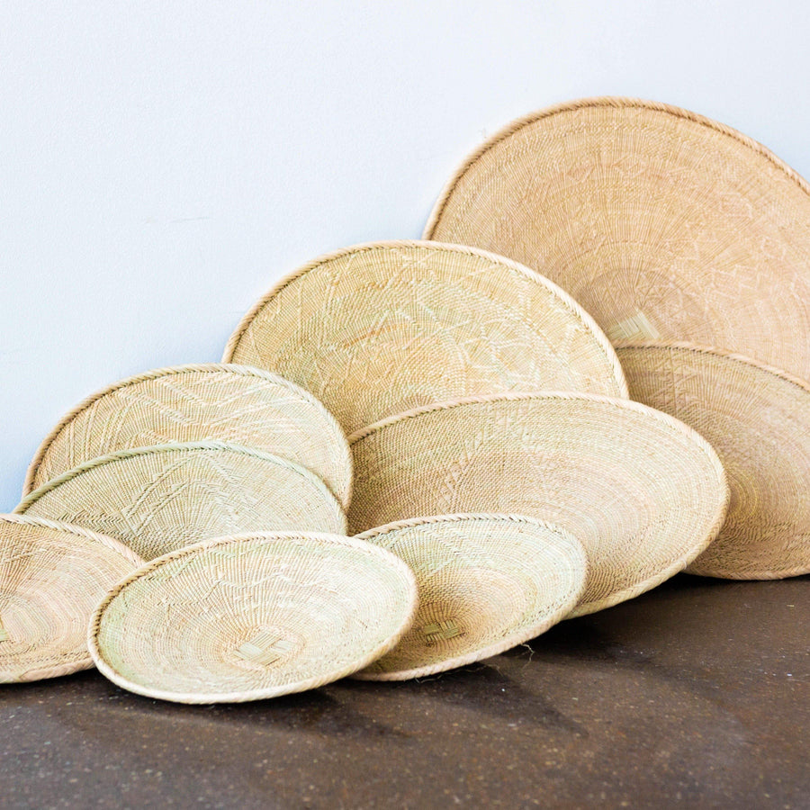 Binga Blonde Natural Woven Wall Basket