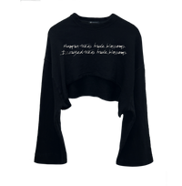 Plum Blossom Cropped Sweatshirt