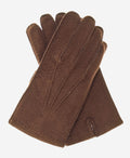 CA0395 (coffee) - Handsewn Italian cashmere lined men's carpincho dress gloves 1