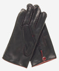 CA3152 (black) - Men's Italian cashmere lined handsewn dress gloves 3