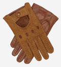CA3198 (cork) - Handsewn Italian carpincho men's driving gloves 1