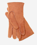 CA3466 (saddle) - Men's Italian handsewn sueded lamb shearling gloves 2